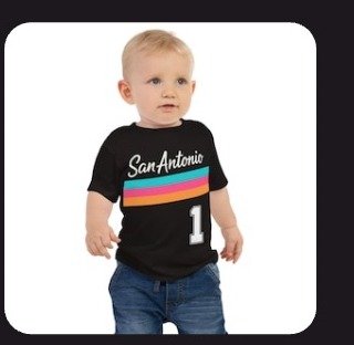 Personalized Wemby baby tee